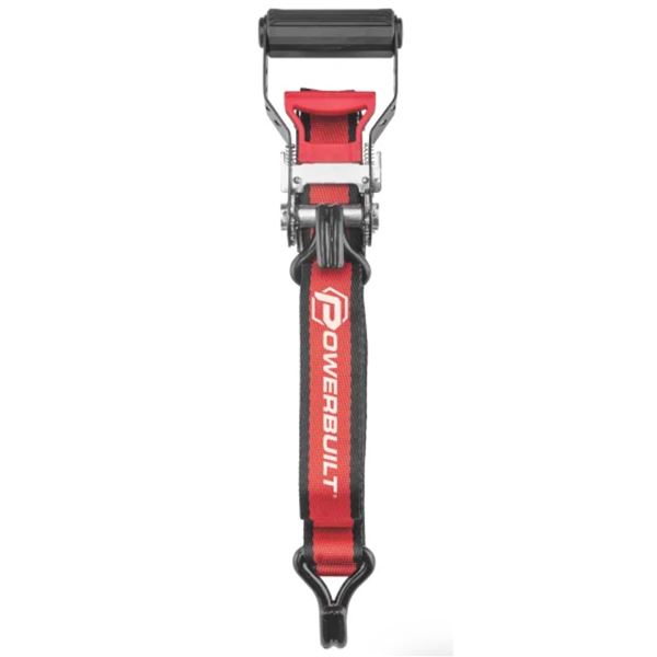 4 Piece Powerbuilt 16 Ft Ratcheting Tie Down Set, 3300 Lbs Capacity