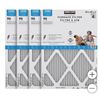 Image 1 : Kirkland High-Performance Furnace Filter, 16 x 25 x 1, 4-Pack