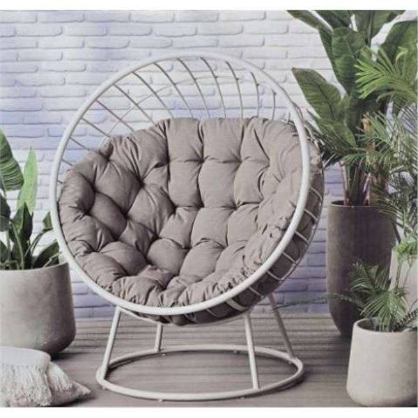 Sunbrella Fabric Lounge Chair with Metal Frame