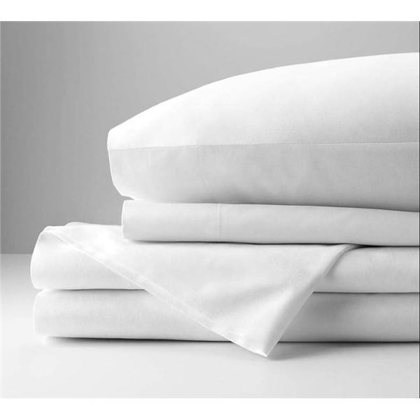 Twin Size 4-Piece Simple Serene Sheet Set, 100 Percent Cotton