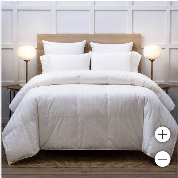 Simons King Size White Down Comforter, RDS Certified, 90 Inches x 98 Inches