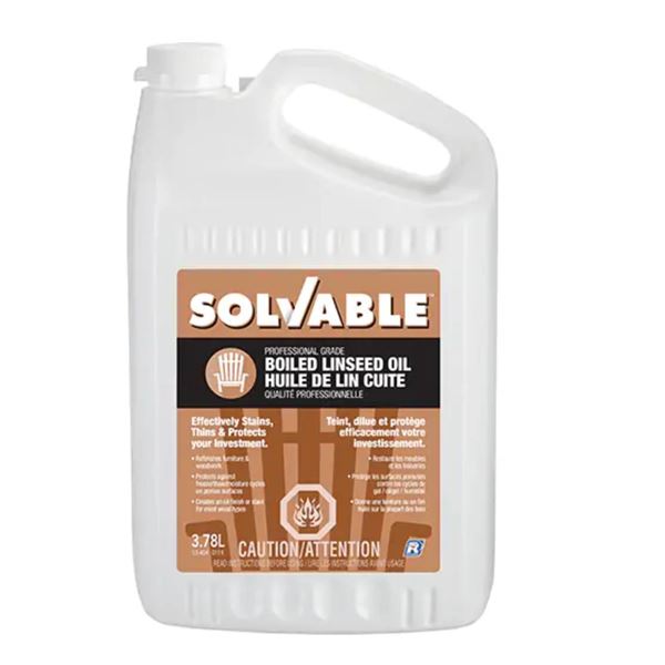 Lot of 2 – Solvable Professional Grade Boiled Linseed Oil 3.78L