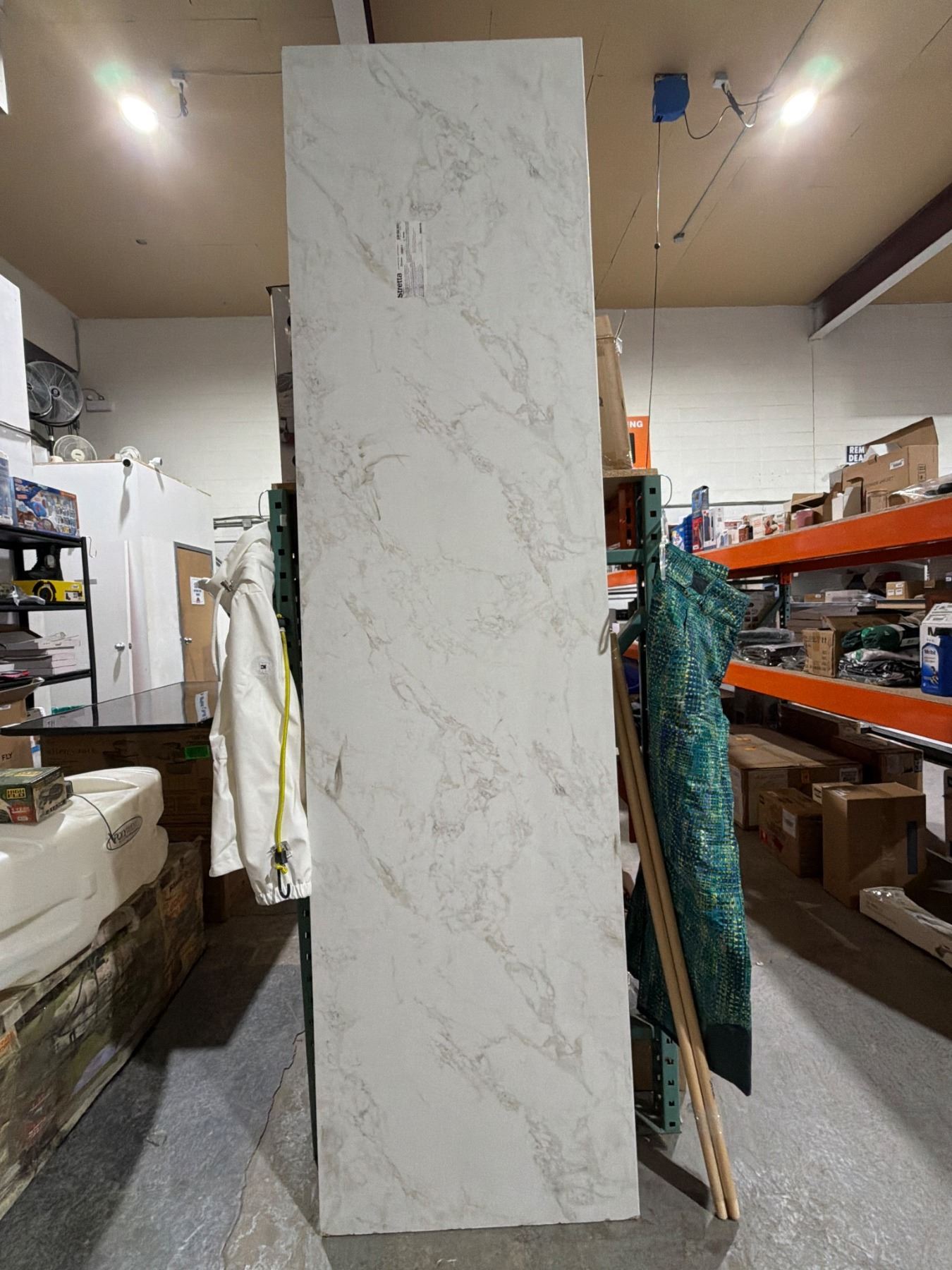 Stretta 97″x25″ Density Laminate Kitchen Countertop Slab – Marble ...