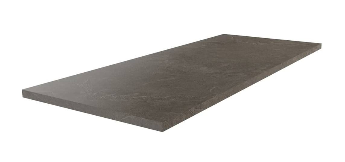 Large Rectangular Gray Stone Tile, Approx. 97″ x 25″