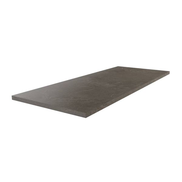 Large Rectangular Gray Stone Tile, Approx. 97″ x 25″