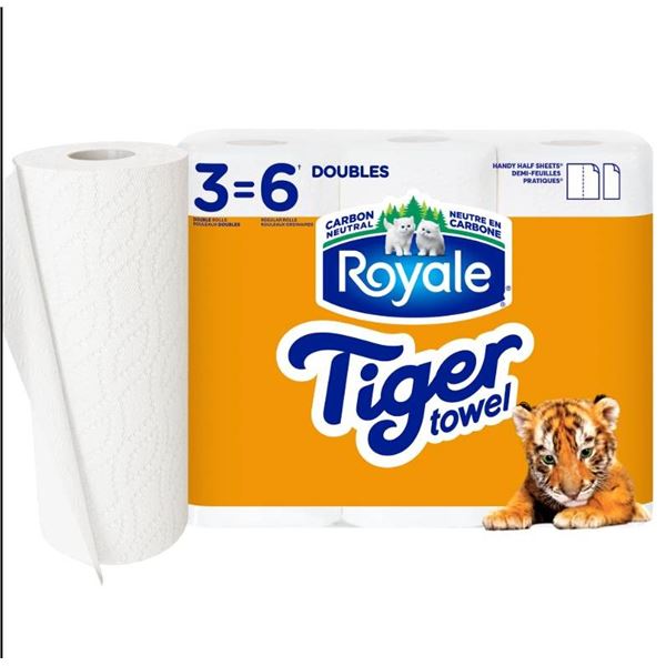 Lot of 3 – Royale Tiger Towel 2-Ply Paper Towels