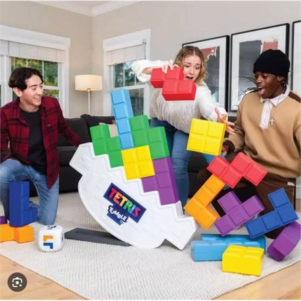 Tetris Tumble XL Game With 24 Pieces For Ages 6 And Up