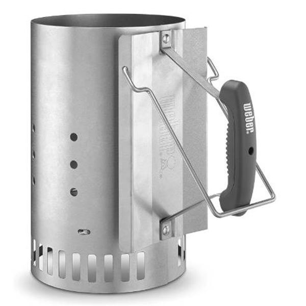 Weber Rapidfire Chimney Starter for Charcoal Grills with Ergonomic Handle