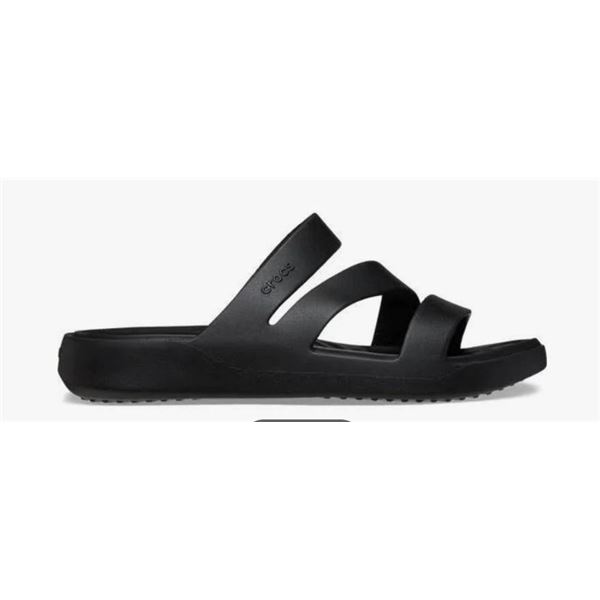 Crocs Black Getaway Strappy Sandal, Size Women 8