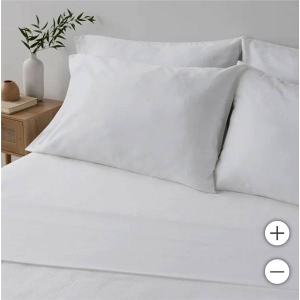 Twin Simple Serene Home 4-Piece Sheet Set, 100 Percent Cotton