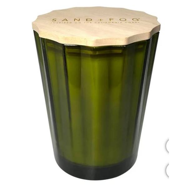 Sand + Fog Candle, Green Gradient Glass, 1.6kg Frazier Fir Scented