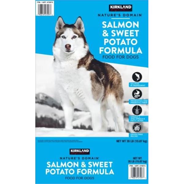 Kirkland Signature Salmon & Sweet Potato Formula Dog Food – 15.87 kg