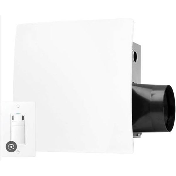 Breeze Easy F300-5080110-W1 Bath Fan With Fan Control and Select CFM Options