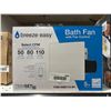 Image 2 : Breeze Easy F300-5080110-W1 Bath Fan With Fan Control and Select CFM Options