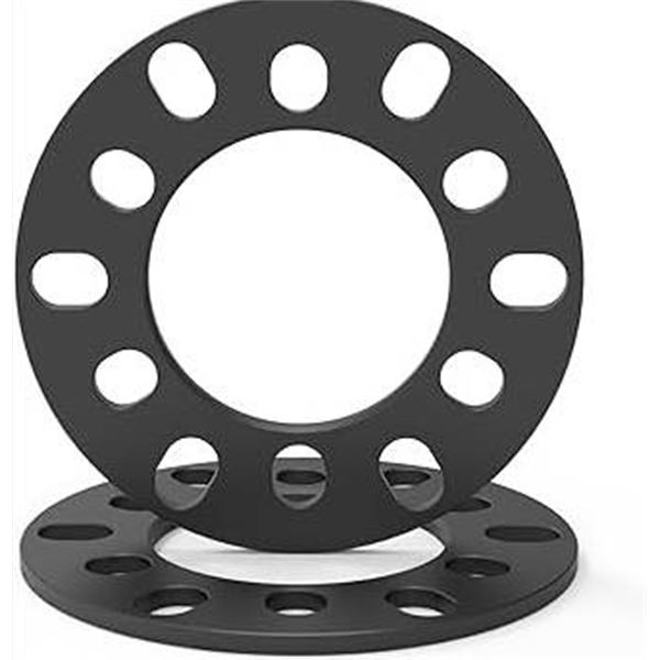 6 Wheel Connect 12mm Wheel Spacers, Fits 6-Lug Pattern, Anodised Black