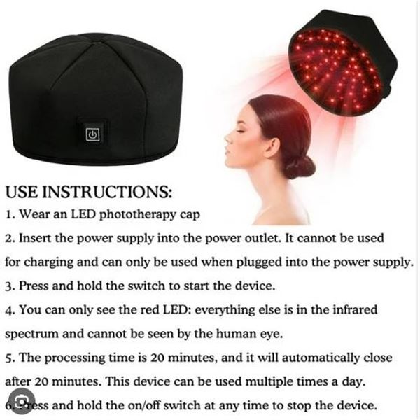 Laser Cap Model Hat-01 for Hair Treatment with Infrared Lamp