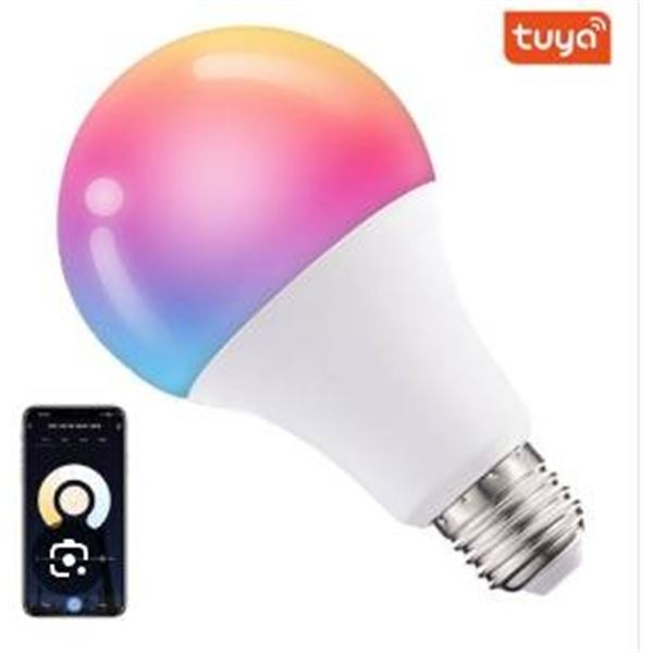 Smart LED Bulb Set with 16 Million Colors and Adjustable Temperature Range – 2 packs of 4 c