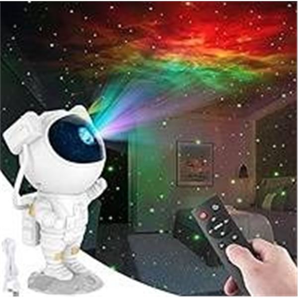 Mooyran Astronaut Galaxy Starry Nebula Ceiling Projection Lamp with Timer