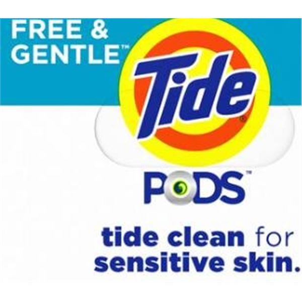 Tide Free and Gentle Pods Unscented Laundry Detergent – 152 Count