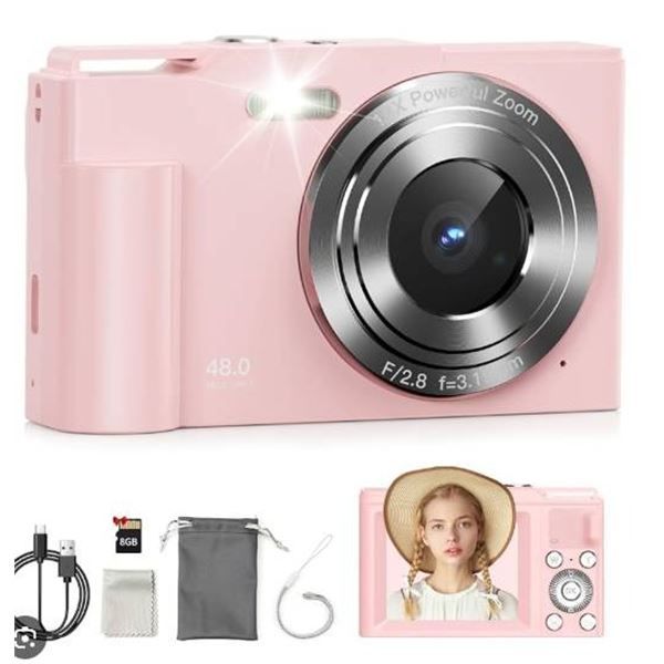 Digital Camera DC01 with 1080P Video and 48MP Photography Capability