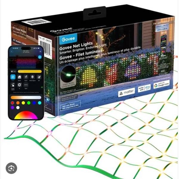 Govee Net Lights with 480 LED Beads and 67 Scene Modes