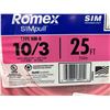 Image 3 : Southwire Romex SIMpull NM-B 10/3 Electrical Cable with Ground, 25 ft, 600 Volts