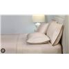 Image 1 : Kirkland Signature 680 Thread Count King Size Bed Sheet Set – Tan