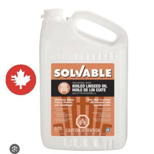 Solvable Boiled Linseed Oil 2×3.78L Professional Grade