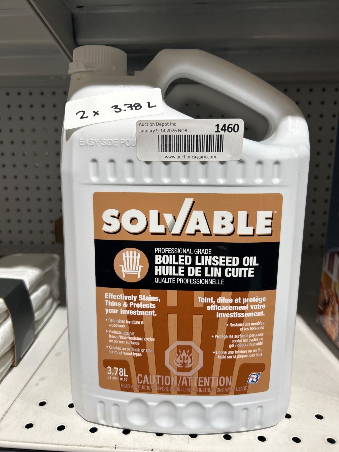 Solvable Boiled Linseed Oil 2×3.78L Professional Grade