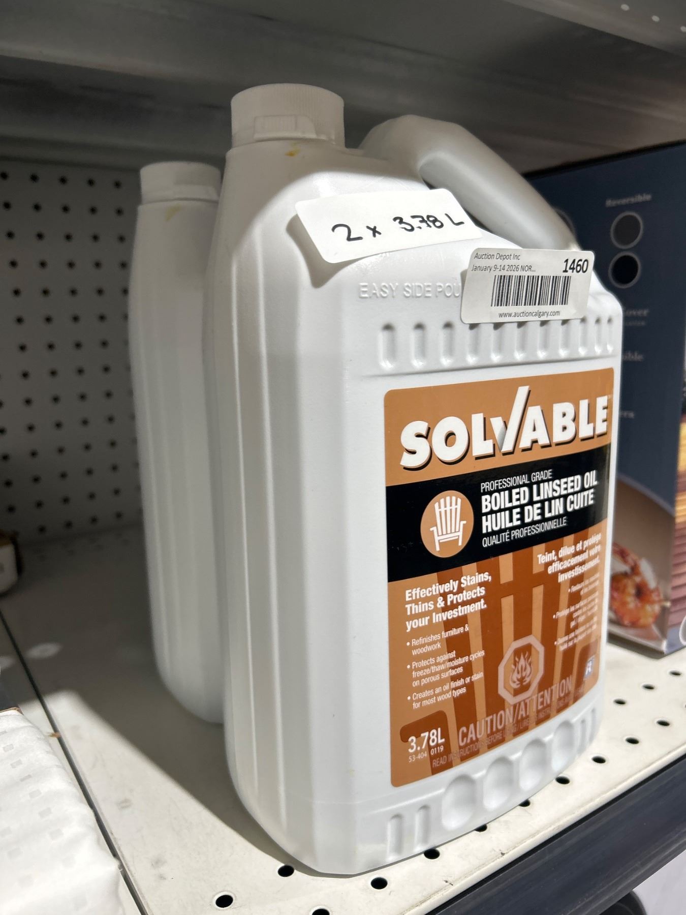 Solvable Boiled Linseed Oil 2×3.78L Professional Grade