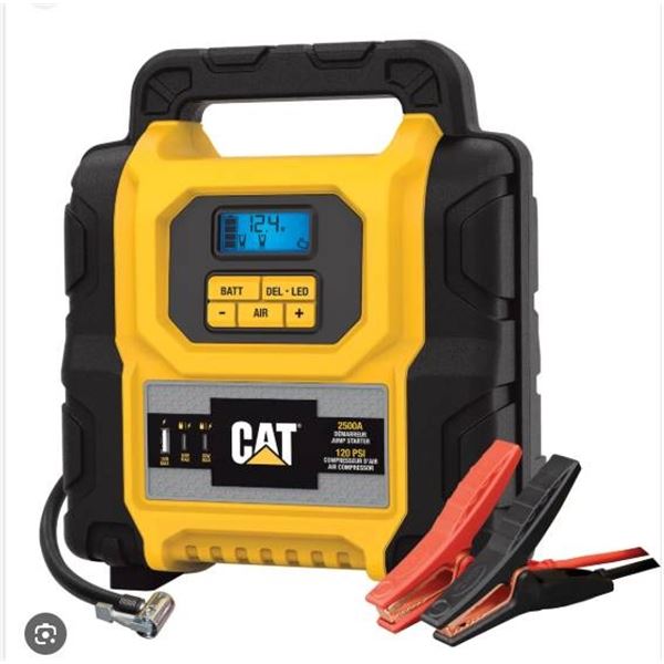 CAT 2500A Lithium Jump Starter with 12V Port and USB Output