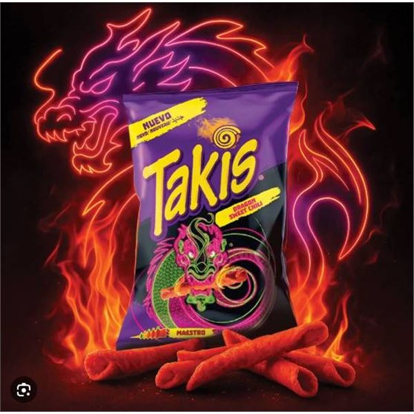 Takis Dragon Sweet Chili – 18 x 90g Bags