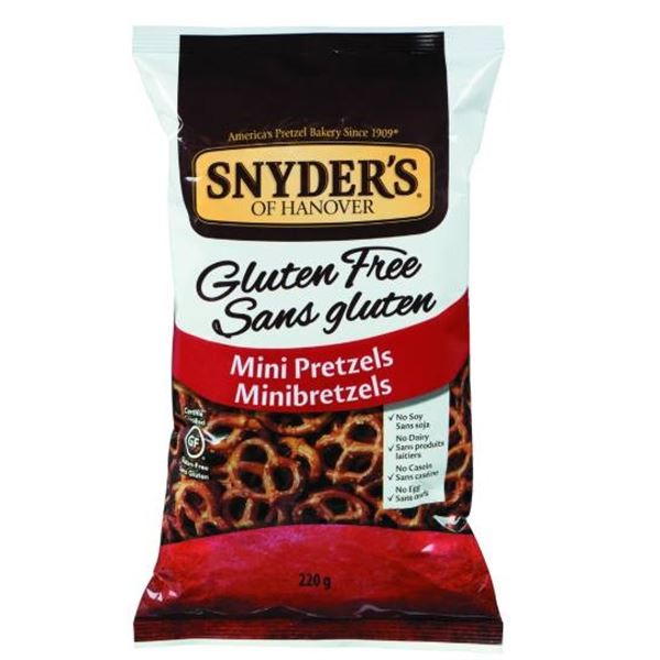 Snyder’s of Hanover Gluten-Free Mini Pretzels 12 x 220g