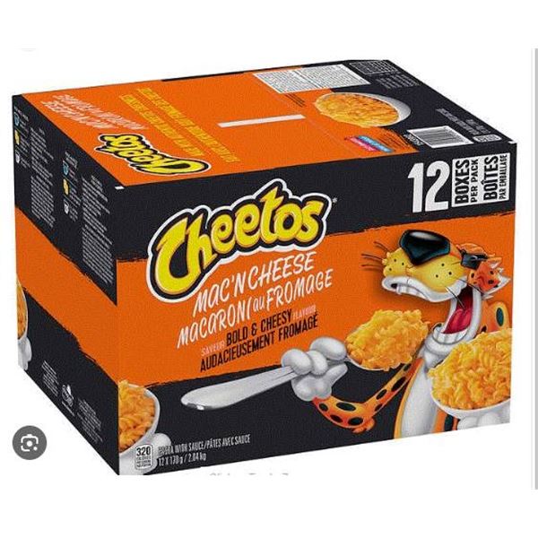 Cheetos Mac ‘n Cheese Bold & Cheesy, 12 Packs of 170g