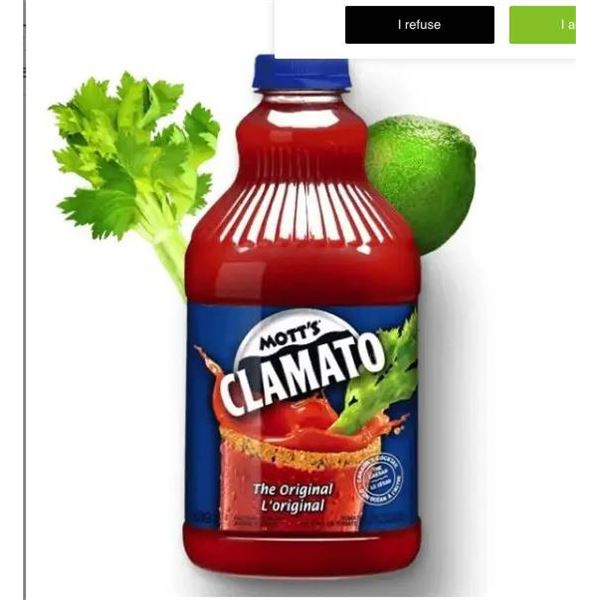 Mott’s Clamato Juice 6×1.89L Bottles