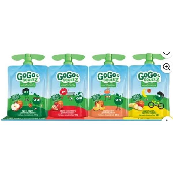 GoGo squeeZ Apple Variety Pack 24 x 90g Pouches