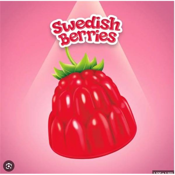 Maynards Swedish Berries Gummy Candy, 154g Bag, Case of 12
