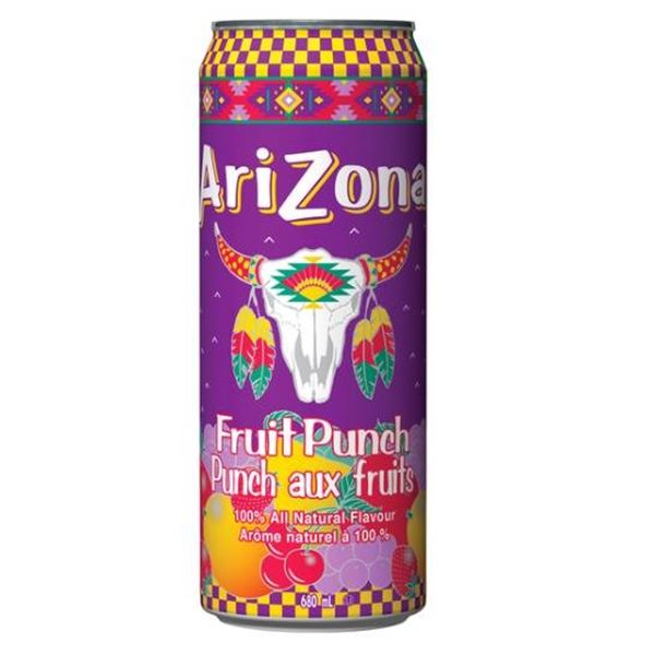 Arizona Fruit Punch 680ml Cans – 24 Pack