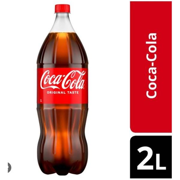 Coca-Cola 5 x 2L Bottles With Red Labels