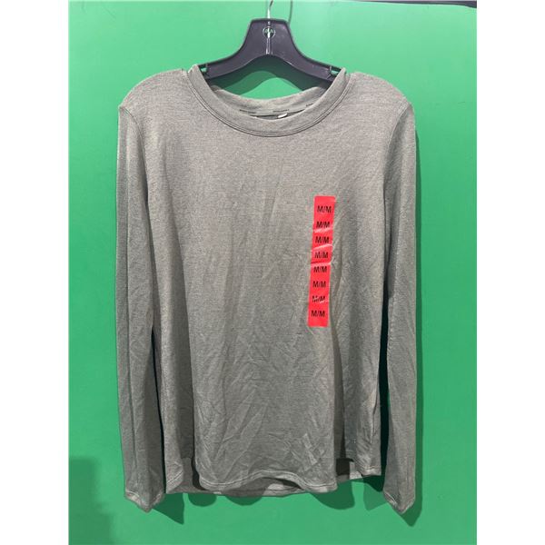 Banana Republic Green Long-Sleeve Knit Top, Size M