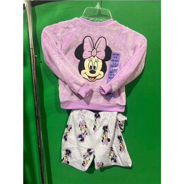Disney Minnie Mouse Purple Shirt and Shorts Set, Size XS/TP 4-5