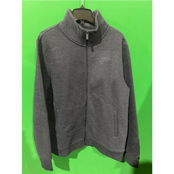 Bench L/G Full-Zip Sweater in Charcoal Gray