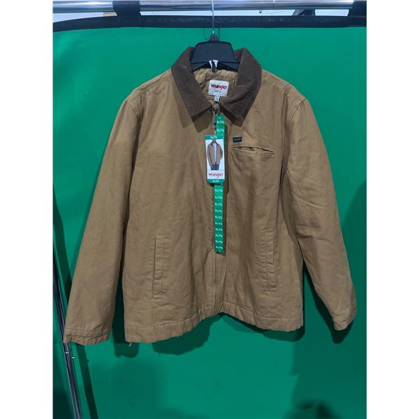 Wrangler Men’s XL/TG Jacket with Corduroy Collar Zip Up