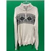 Image 1 : Weatherproof Sweater with Zip Collar, M, Snowflake Design