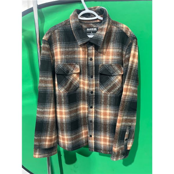 Dakine Men’s Flannel Shirt, Size L, Plaid Design