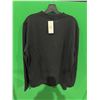Image 2 : Calvin Klein Black Long-Sleeve Shirt, Size Large