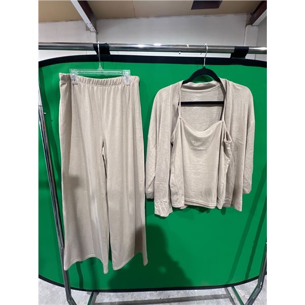 Lemon Women’s 3-Piece Set – Size M/M – Knit Top, Cardigan, and Pants