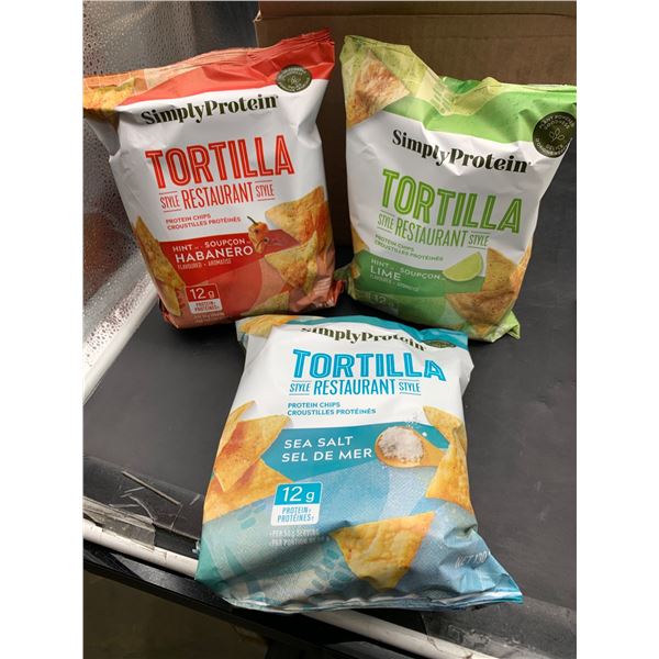 3 pack – SimplyProtein Tortilla Protein Chips Variety Pack