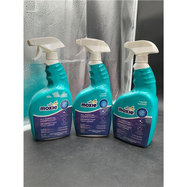 Moxie All-Purpose Disinfectant 950 mL Spray Bottles – Lot of 3