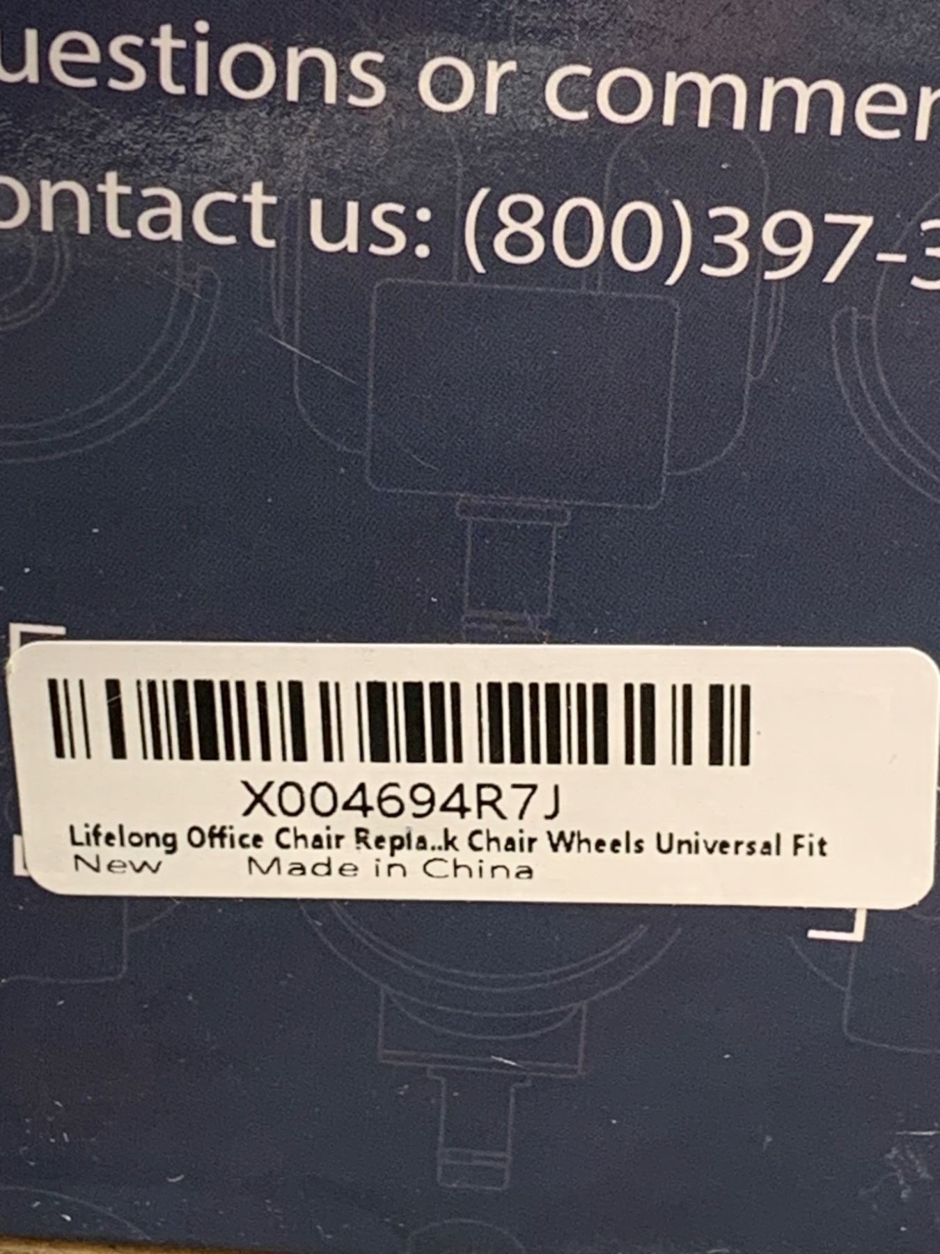 Lifelong Office Chair Wheels Rubber Replacement- 2 Inch Heavy Duty ...